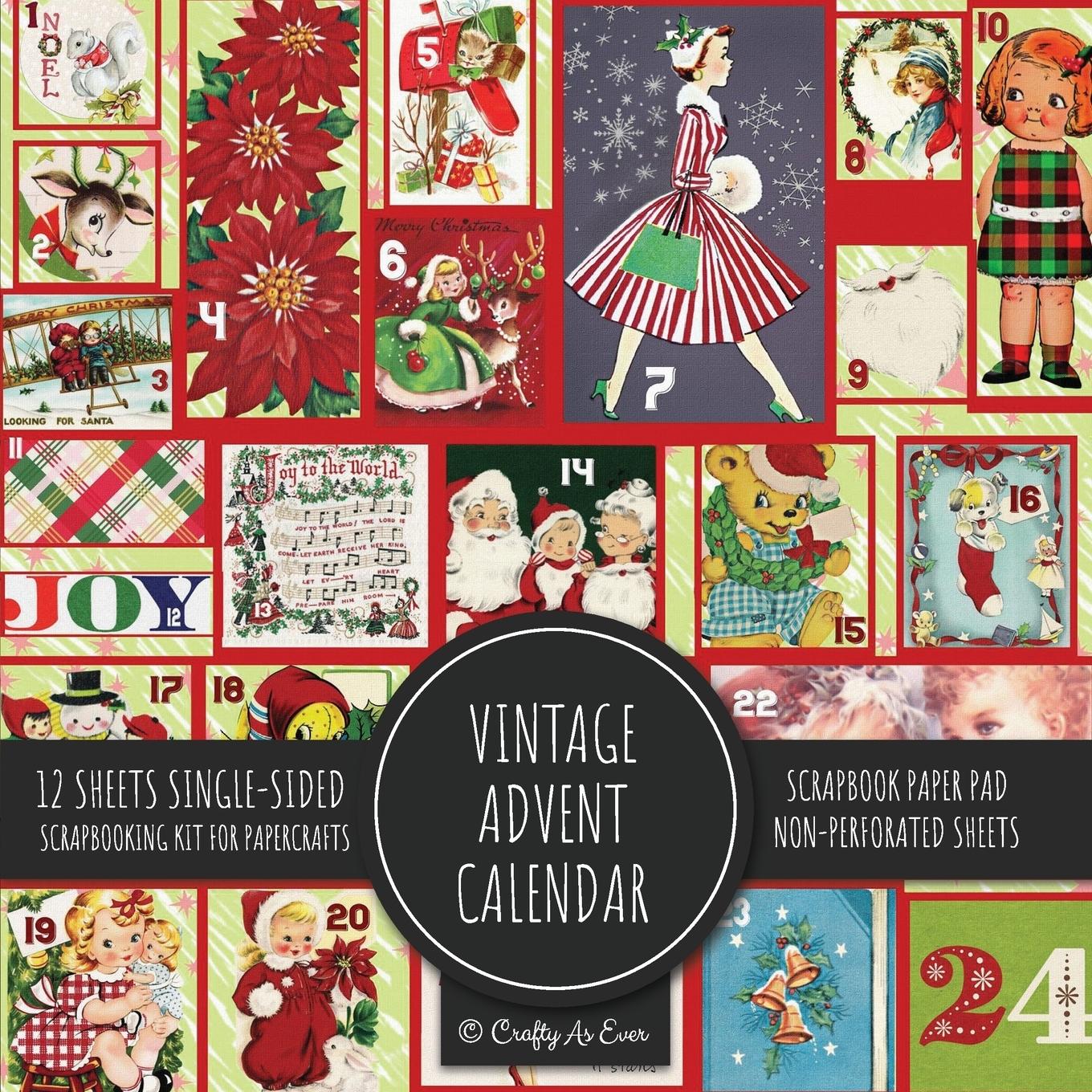 Cover: 9781636572192 | Vintage Advent Calendar Scrapbook Paper Pad | Crafty As Ever | Buch