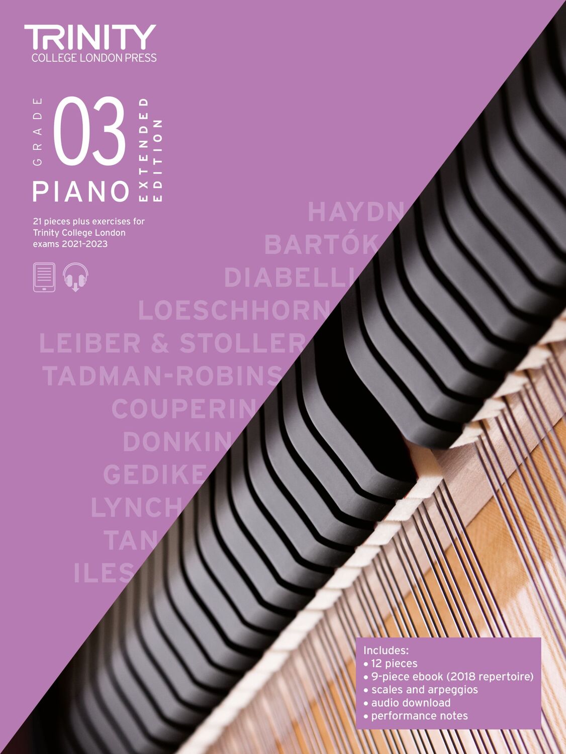 Cover: 9780857369314 | Piano Exam Pieces &amp; Exercises 21-23 Grade 3 Ext Ed | London | Deutsch