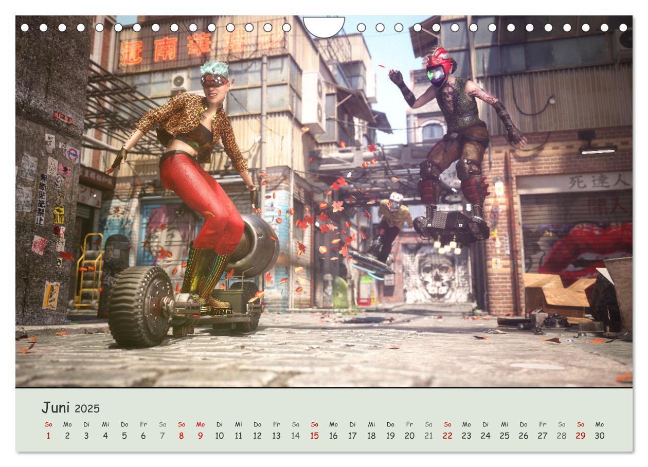 Bild: 9783435055371 | Science Fiction Cyberpunk (Wandkalender 2025 DIN A4 quer), CALVENDO...