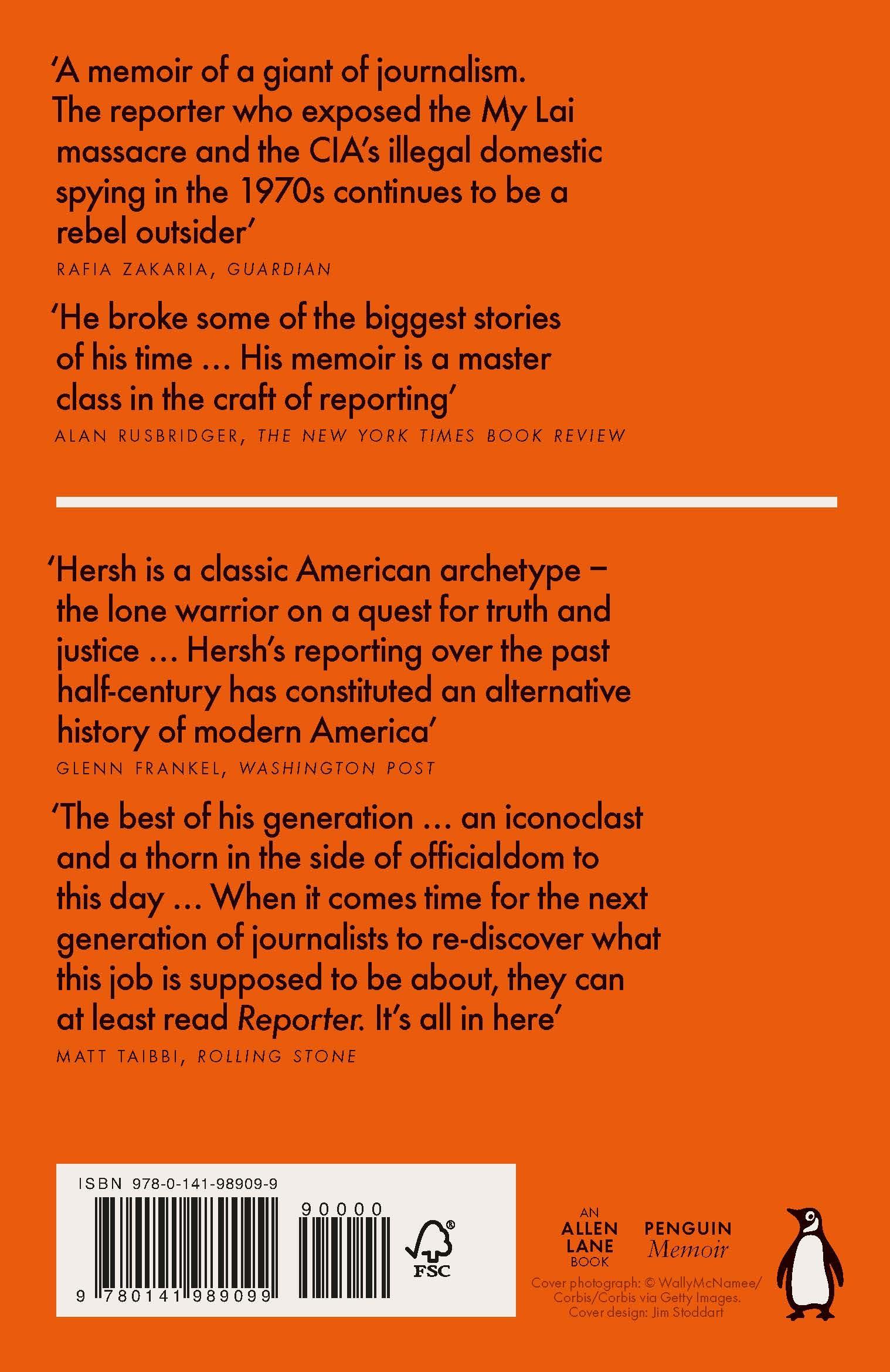 Rückseite: 9780141989099 | Reporter | A Memoir | Seymour M. Hersh | Taschenbuch | 355 S. | 2019