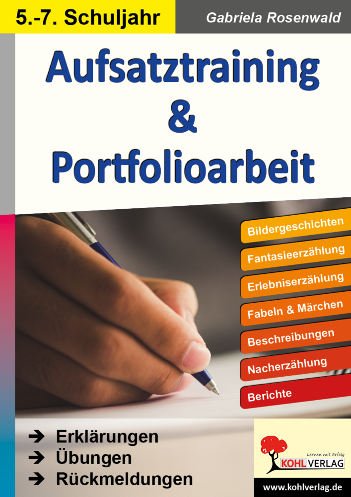 Cover: 9783960403784 | Aufsatztraining &amp; Portfolioarbeit | Gabriela Rosenwald | Taschenbuch