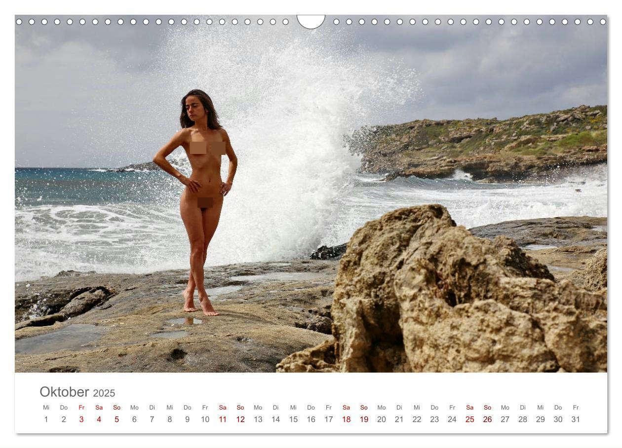 Bild: 9783435437740 | Akt und Meer (Wandkalender 2025 DIN A3 quer), CALVENDO Monatskalender