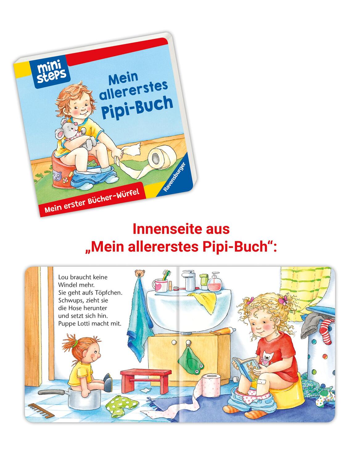 Bild: 9783473302888 | ministeps: Mein erster Bücher-Würfel: Töpfchen, Schnuller, Gute...