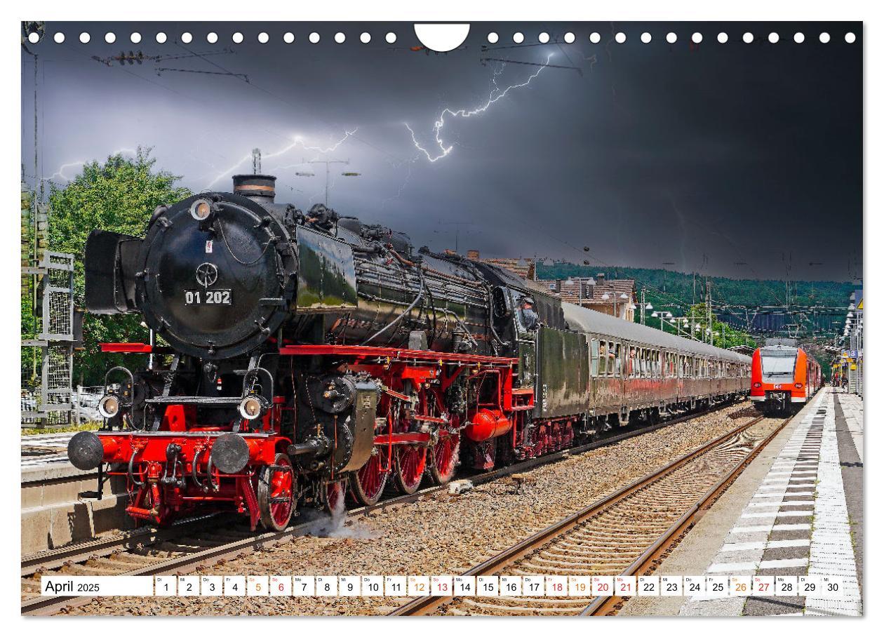 Bild: 9783383928321 | Dampflokomotiven - geliebte Kraftpakete (Wandkalender 2025 DIN A4...