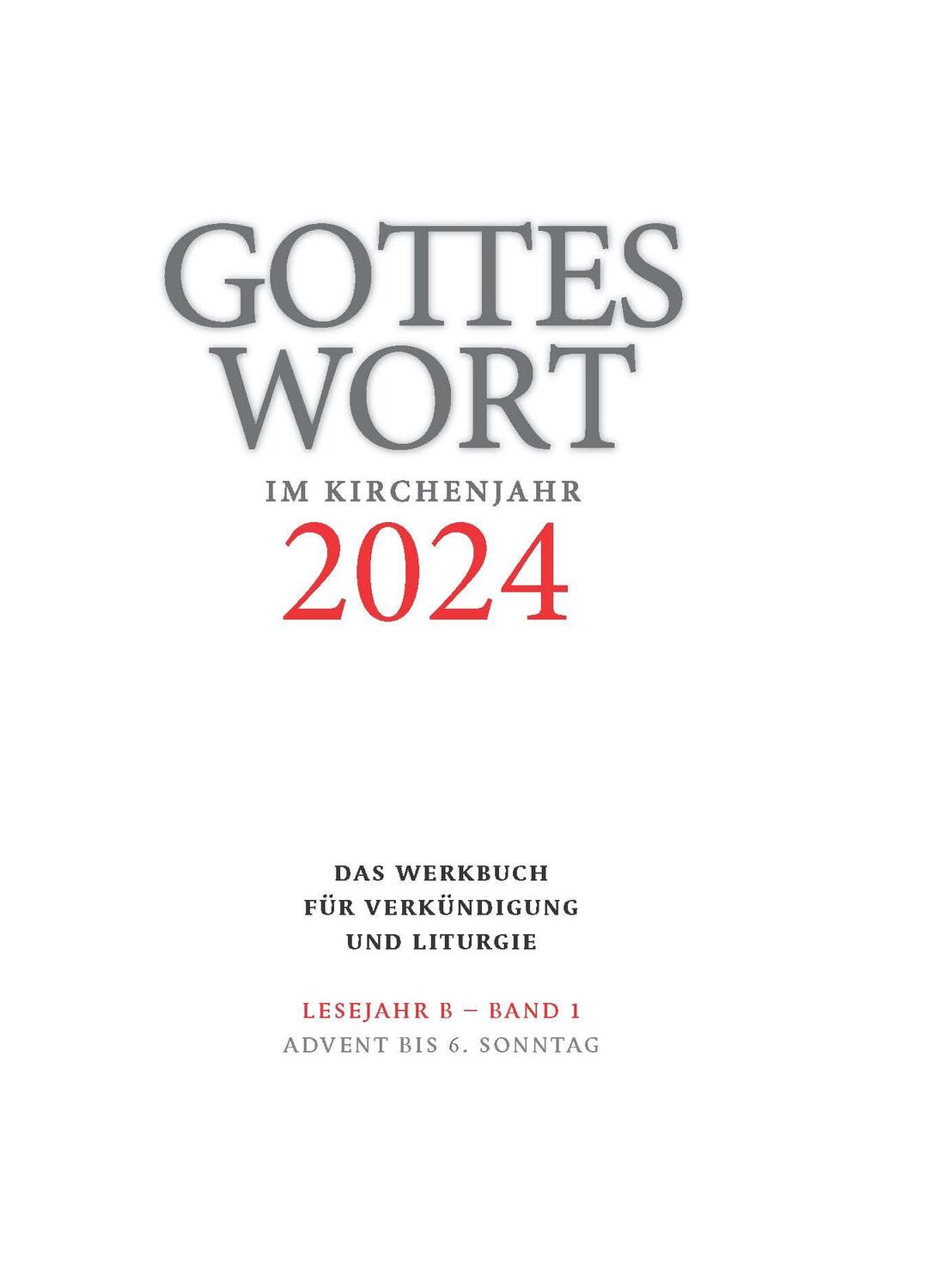 Cover: 9783429059163 | Gottes Wort im Kirchenjahr | Christoph Heinemann | Taschenbuch | 2023