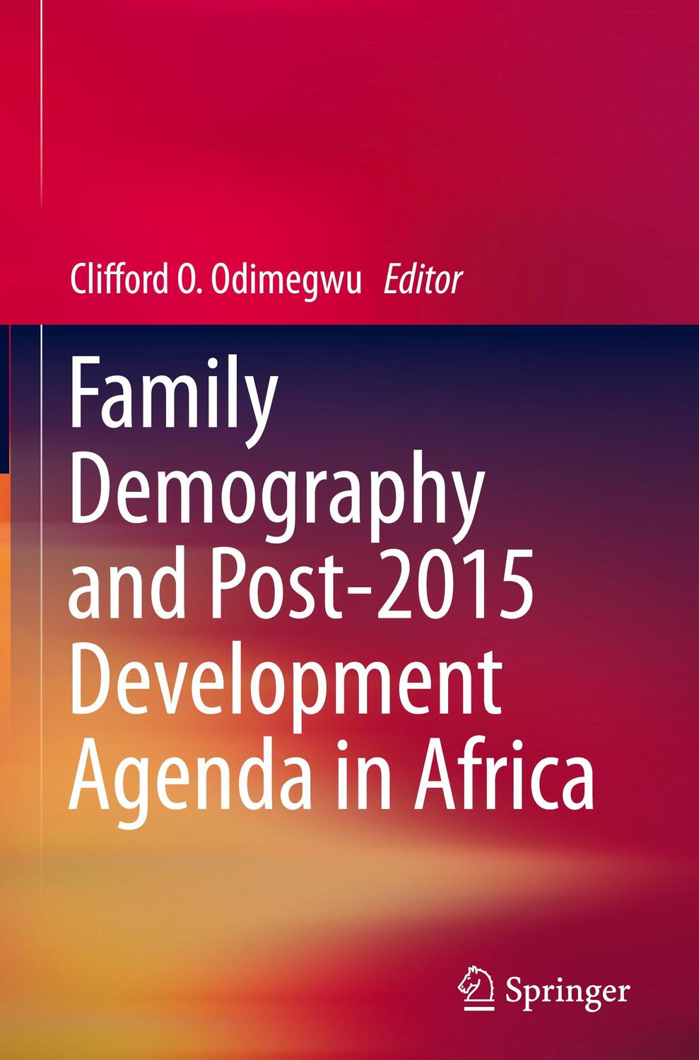 Cover: 9783030148867 | Family Demography and Post-2015 Development Agenda in Africa | Buch
