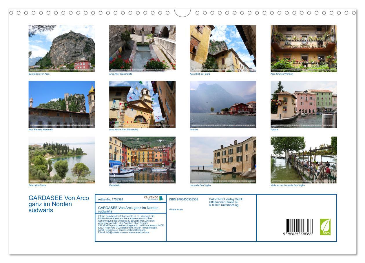 Bild: 9783435338368 | GARDASEE Von Arco ganz im Norden südwärts (Wandkalender 2025 DIN A3...