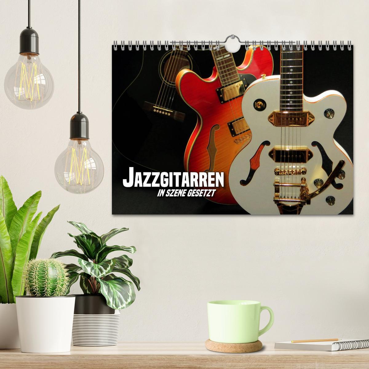 Bild: 9783435471584 | JAZZGITARREN in Szene gesetzt (Wandkalender 2025 DIN A4 quer),...