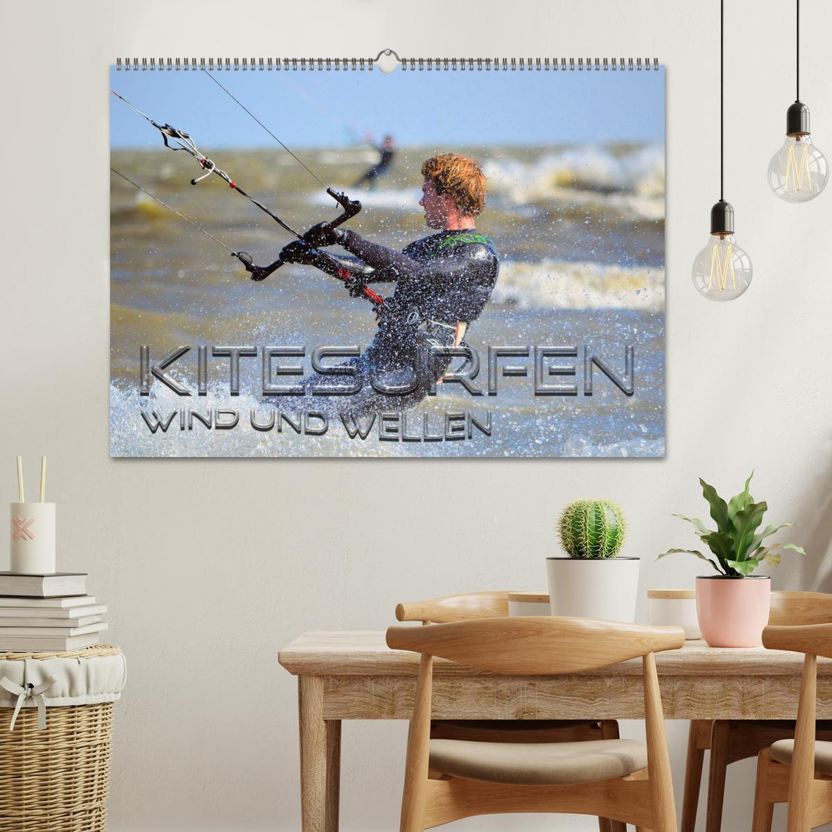 Bild: 9783435477029 | Kitesurfen - Wind und Wellen (Wandkalender 2025 DIN A2 quer),...