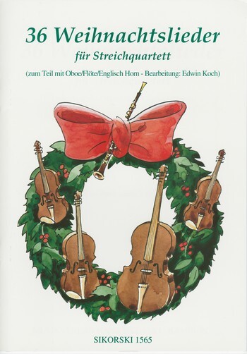 Cover: 9790003014463 | 36 Weihnachtslieder | Für Streichquartett. Partitur und Stimmen | Koch