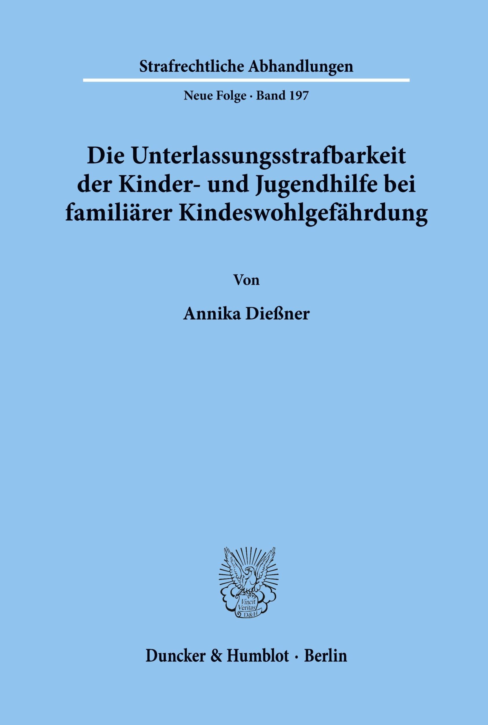 Cover: 9783428124299 | Die Unterlassungsstrafbarkeit der Kinder- und Jugendhilfe bei...