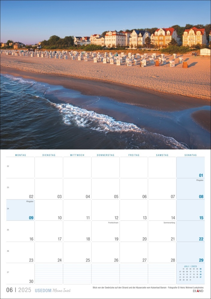 Bild: 9783964023490 | Usedom ...meine Insel Kalender 2025 | Kalender | 13 S. | Deutsch