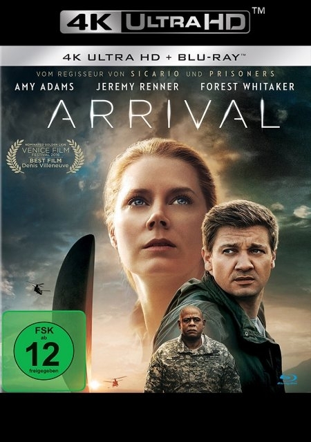 Cover: 4030521749139 | Arrival | 4K Ultra HD Blu-ray + Blu-ray | Denis Villeneuve | 2017