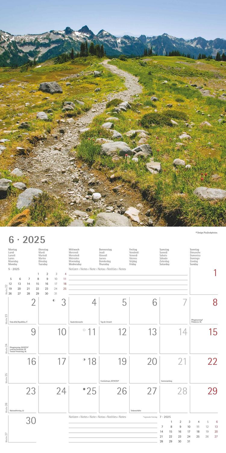 Bild: 4251732340919 | Wege 2025 - Broschürenkalender 30x30 cm (30x60 geöffnet) - Kalender...