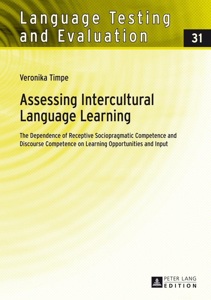 Cover: 9783631650080 | Assessing Intercultural Language Learning | Veronika Timpe | Buch