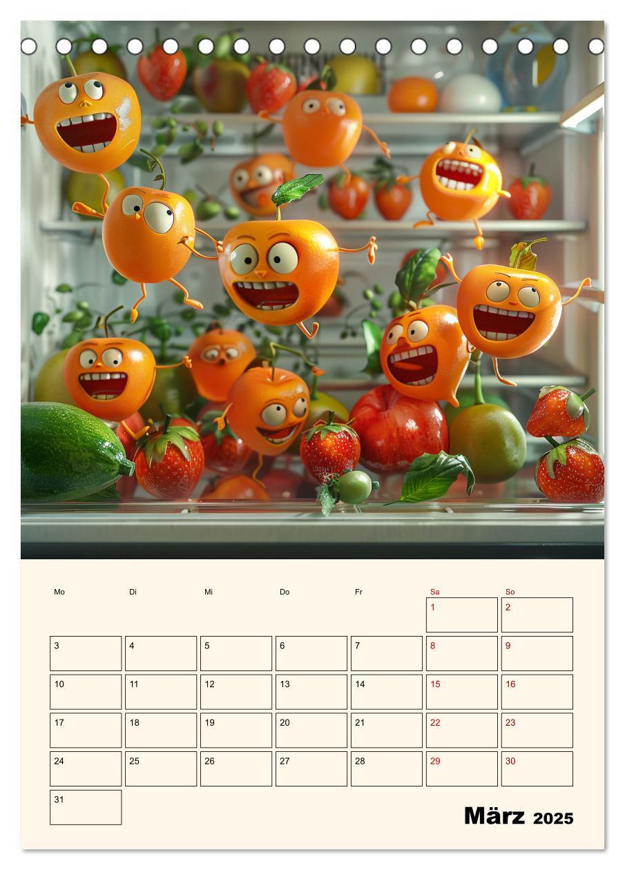 Bild: 9783435482009 | Nachts im Kühlschrank (Tischkalender 2025 DIN A5 hoch), CALVENDO...