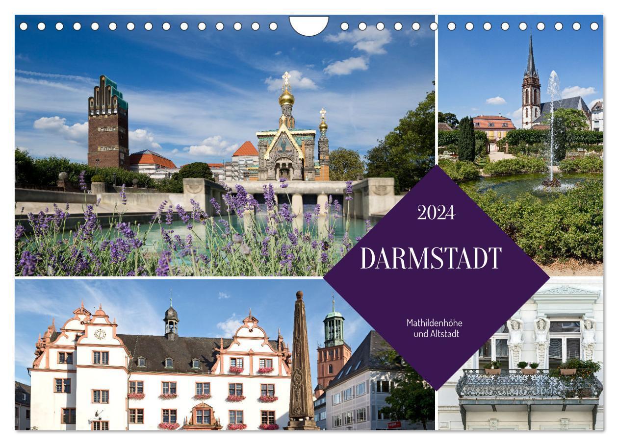 Cover: 9783675778245 | Darmstadt - Mathildenhöhe und Altstadt (Wandkalender 2024 DIN A4...