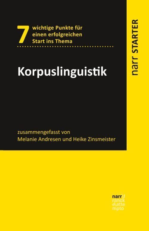 Cover: 9783823382263 | Korpuslinguistik | Melanie Andresen (u. a.) | Taschenbuch | 2019