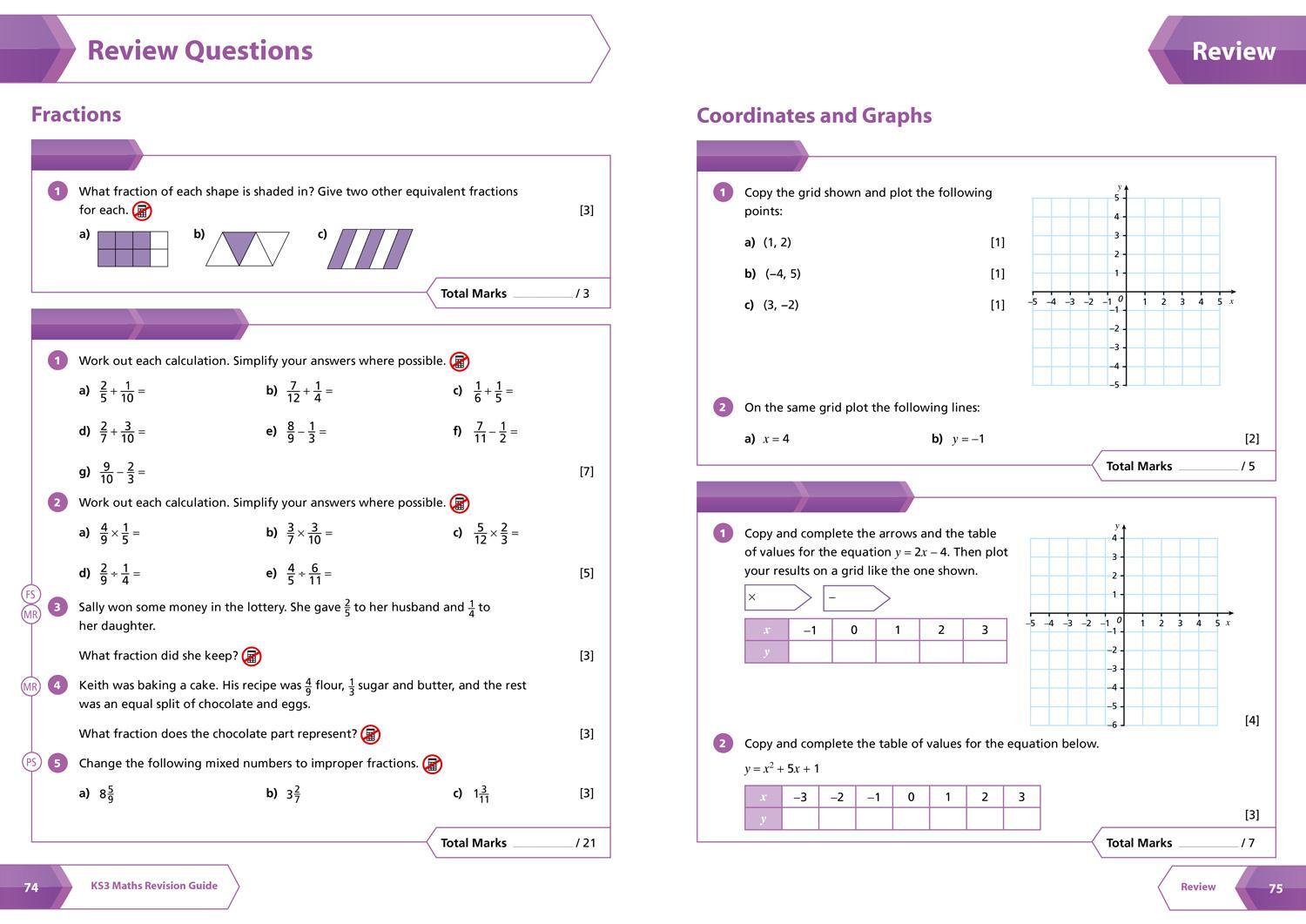 Bild: 9780008551445 | Ks3 Maths Foundation Level All-In-One Complete Revision and...