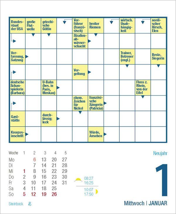 Bild: 9783731877417 | Kreuzworträtsel 2025 | Korsch Verlag | Kalender | 328 S. | Deutsch