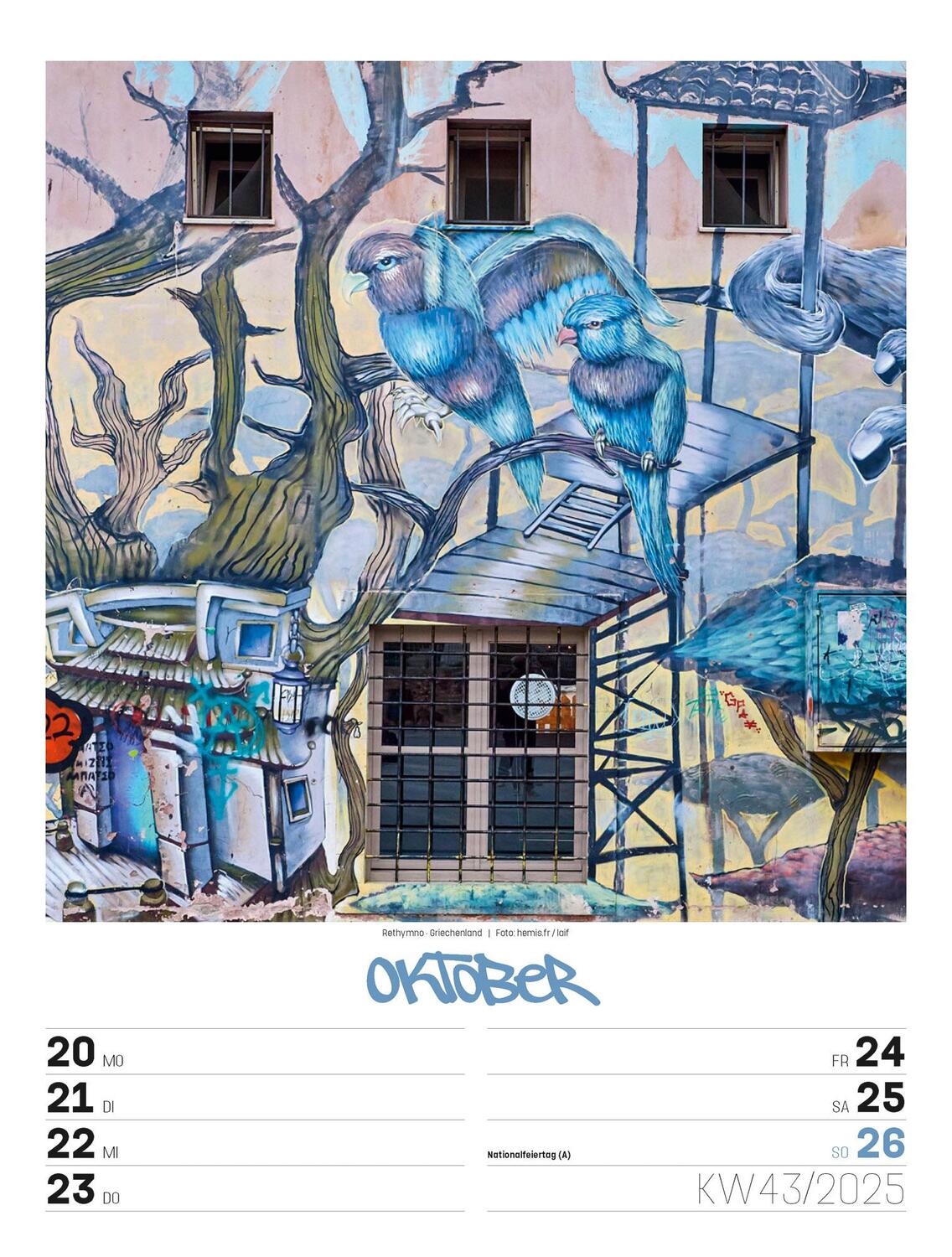 Bild: 9783838435299 | Street Art - Graffiti - Wochenplaner Kalender 2025 | Kunstverlag