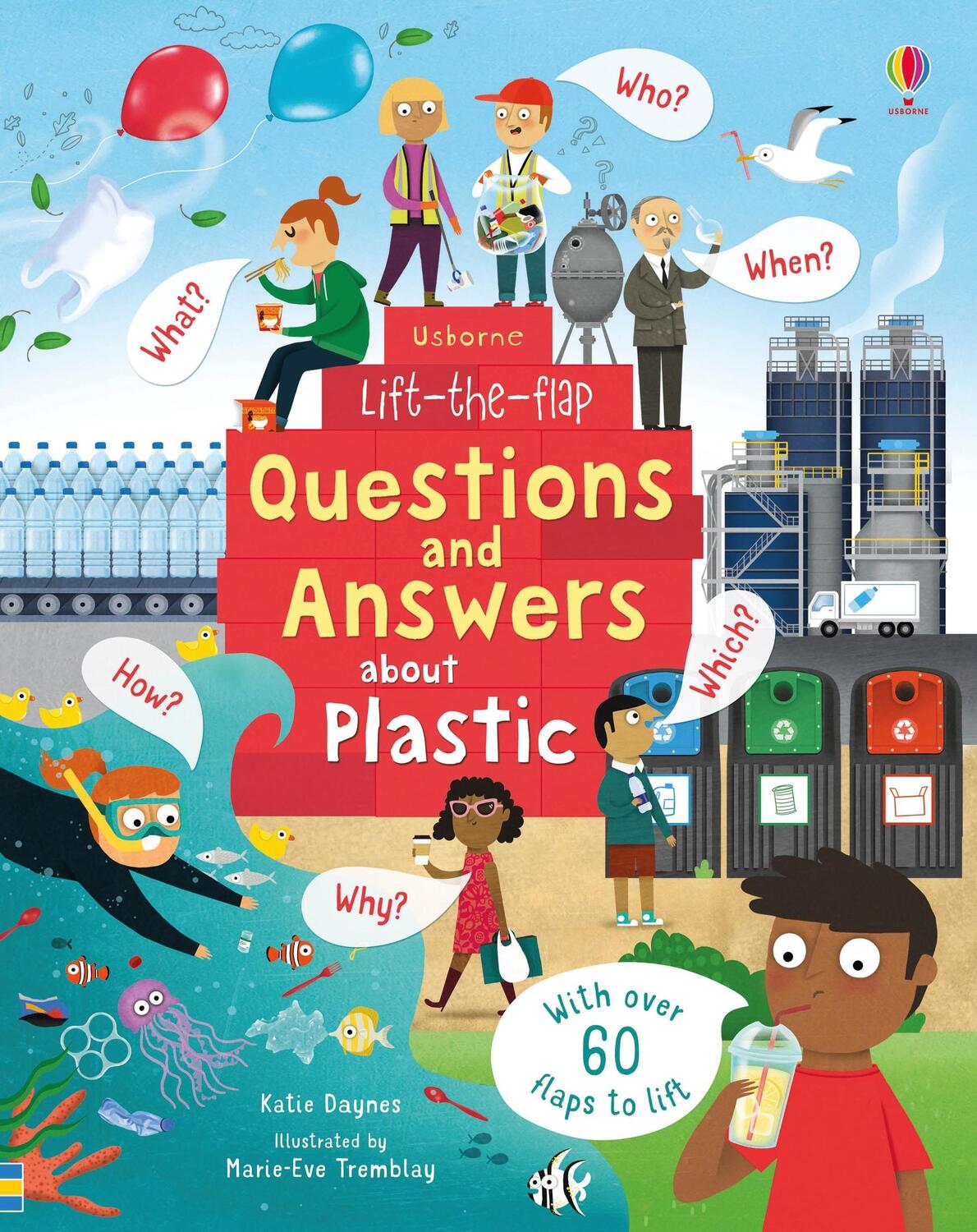 Cover: 9781474963381 | Lift-the-Flap Questions and Answers about Plastic | Katie Daynes
