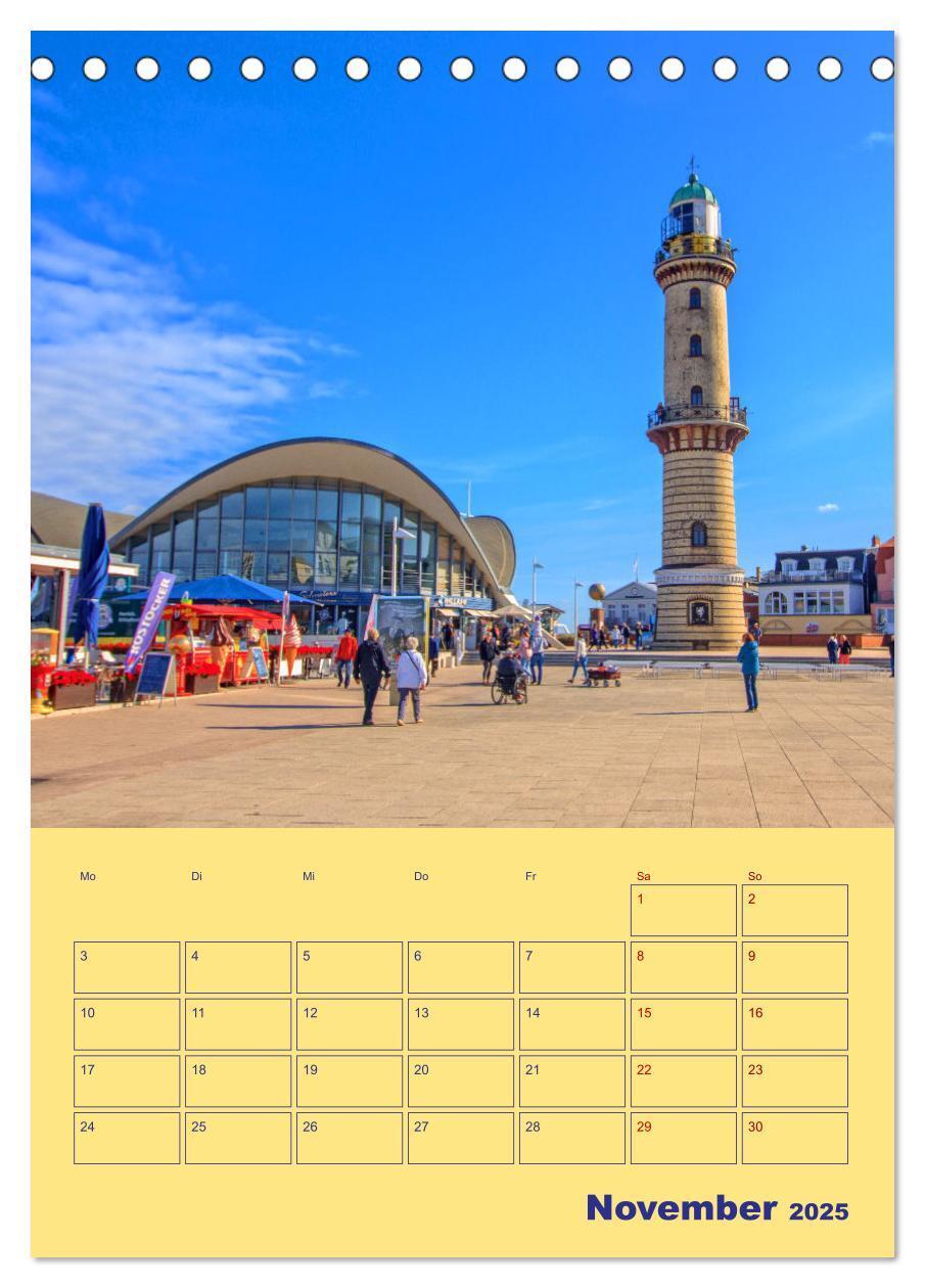 Bild: 9783435876594 | Sehnsuchtsort Warnemünde (Tischkalender 2025 DIN A5 hoch), CALVENDO...