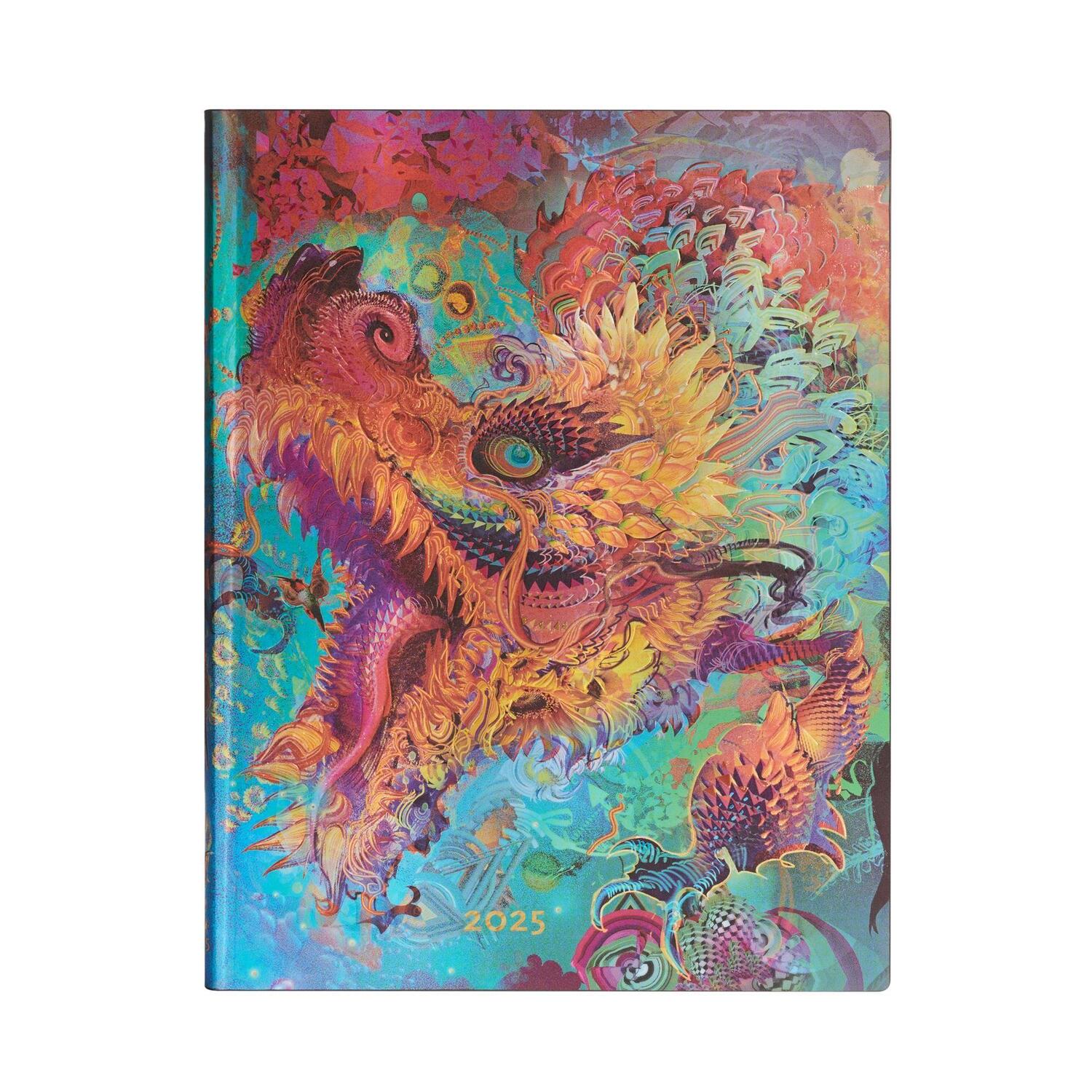 Cover: 9781408757246 | 12-Monatskalender Flexi 2025 Humming Dragon, Ultra, Tagesüberblick