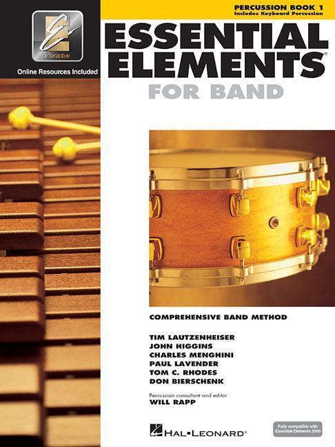 Cover: 9780634003271 | Essential Elements for Band - Percussion/Keyboard Percussion Book 1...