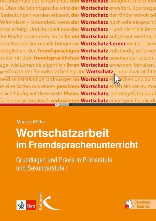 Cover: 9783772711442 | Wortschatzarbeit im Fremdsprachenunterricht | Markus Kötter | Buch