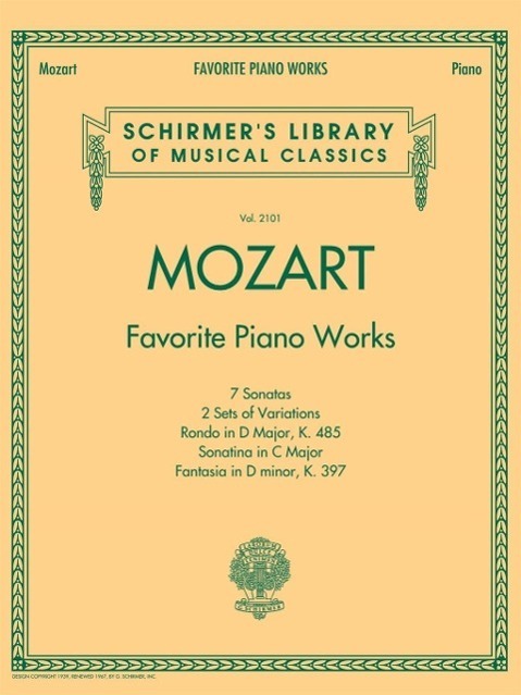 Cover: 884088862572 | Mozart - Favorite Piano Works | Wolfgang Amadeus Mozart | Taschenbuch