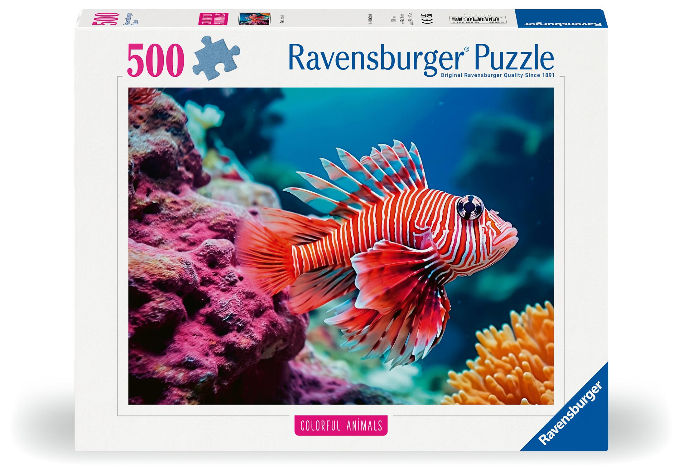 Cover: 4005555013341 | Ravensburger Puzzle 12001334, Colorful Animals - Rotfeuerfisch -...