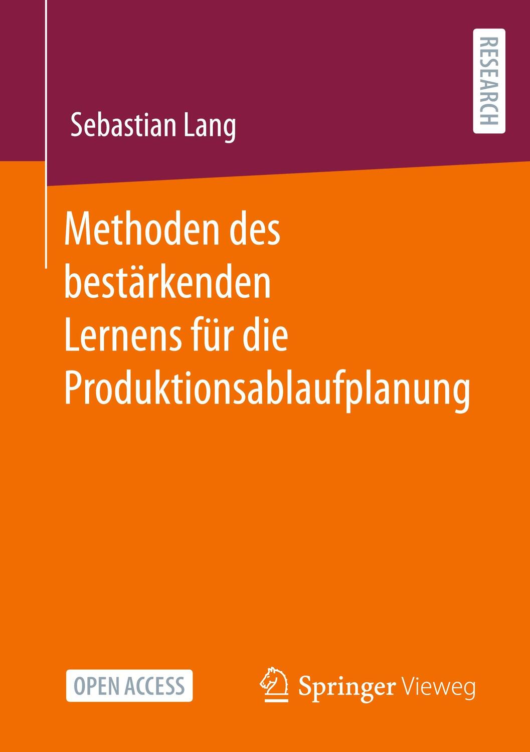 Cover: 9783658417505 | Methoden des bestärkenden Lernens für die Produktionsablaufplanung