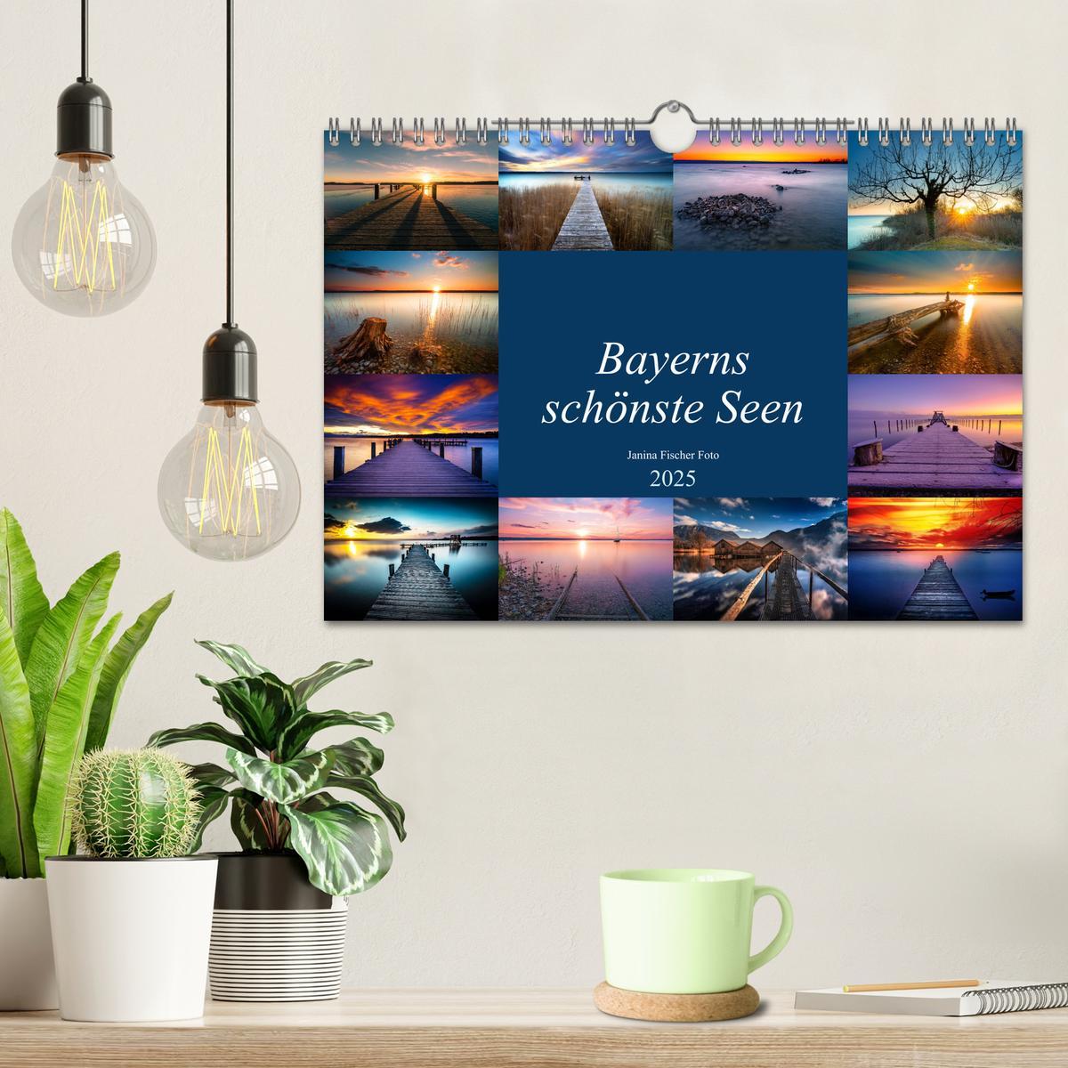 Bild: 9783435139606 | Schöne Seen in Bayern (Wandkalender 2025 DIN A4 quer), CALVENDO...