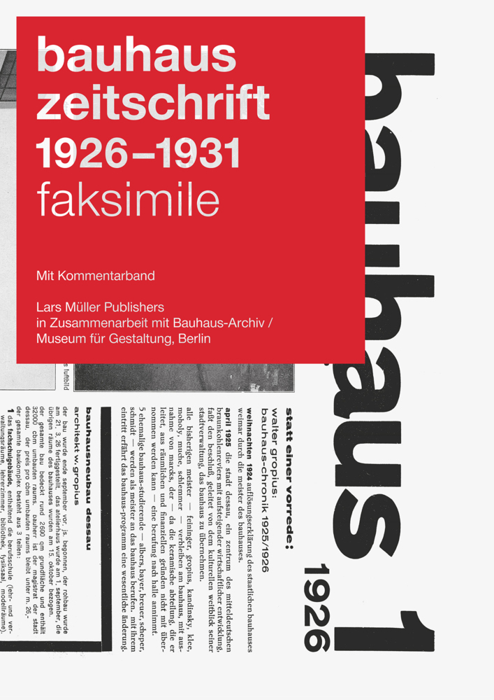 Cover: 9783037785942 | bauhaus zeitschrift 1926 - 1931, 14 Teile | Lars Müller | Taschenbuch
