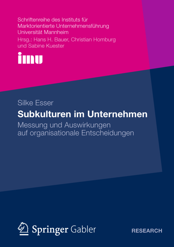 Cover: 9783834938800 | Subkulturen im Unternehmen | Silke Esser | Taschenbuch | xv | Deutsch
