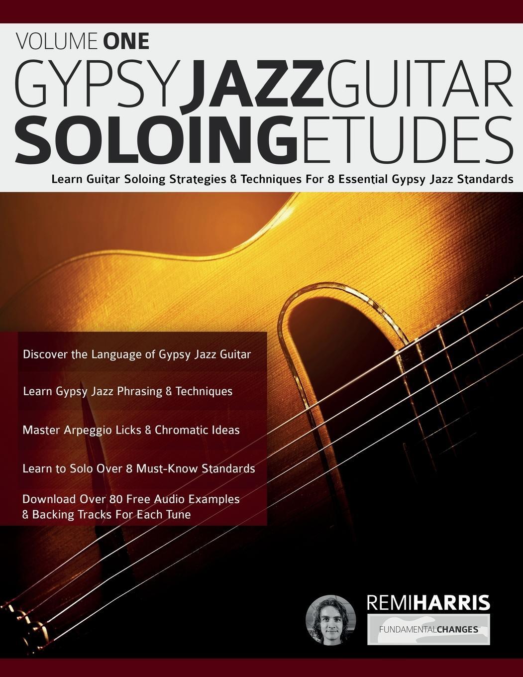 Cover: 9781789334203 | Gypsy Jazz Guitar Soloing Etudes - Volume One | Remi Harris (u. a.)