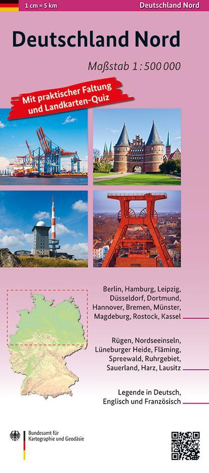 Cover: 9783864821394 | Deutschland Nord 1:500 000. 3 Karten | Geodäsie | (Land-)Karte | 2019
