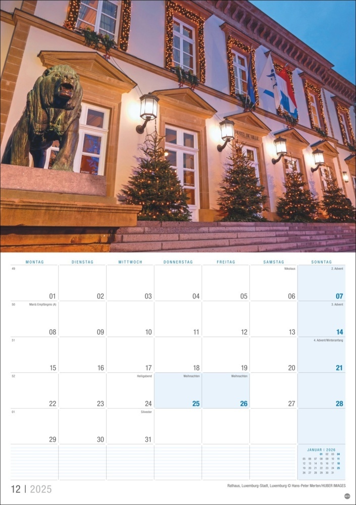 Bild: 9783756408221 | Luxemburg Planer 2025 | Kalender | 13 S. | Deutsch | 2025 | Heye