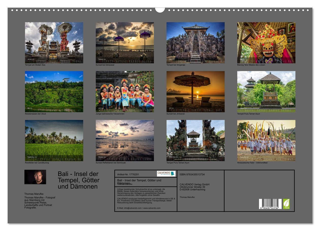 Bild: 9783435513734 | Bali - Insel der Tempel, Götter und Dämonen (Wandkalender 2025 DIN...