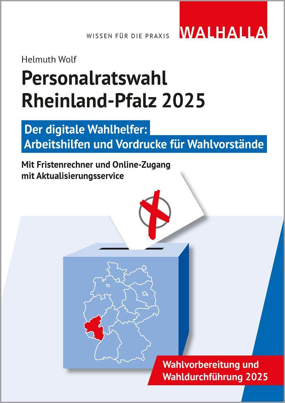 Cover: 9783802998508 | CD-ROM Personalratswahl Rheinland-Pfalz 2025 | Helmuth Wolf | CD-ROM