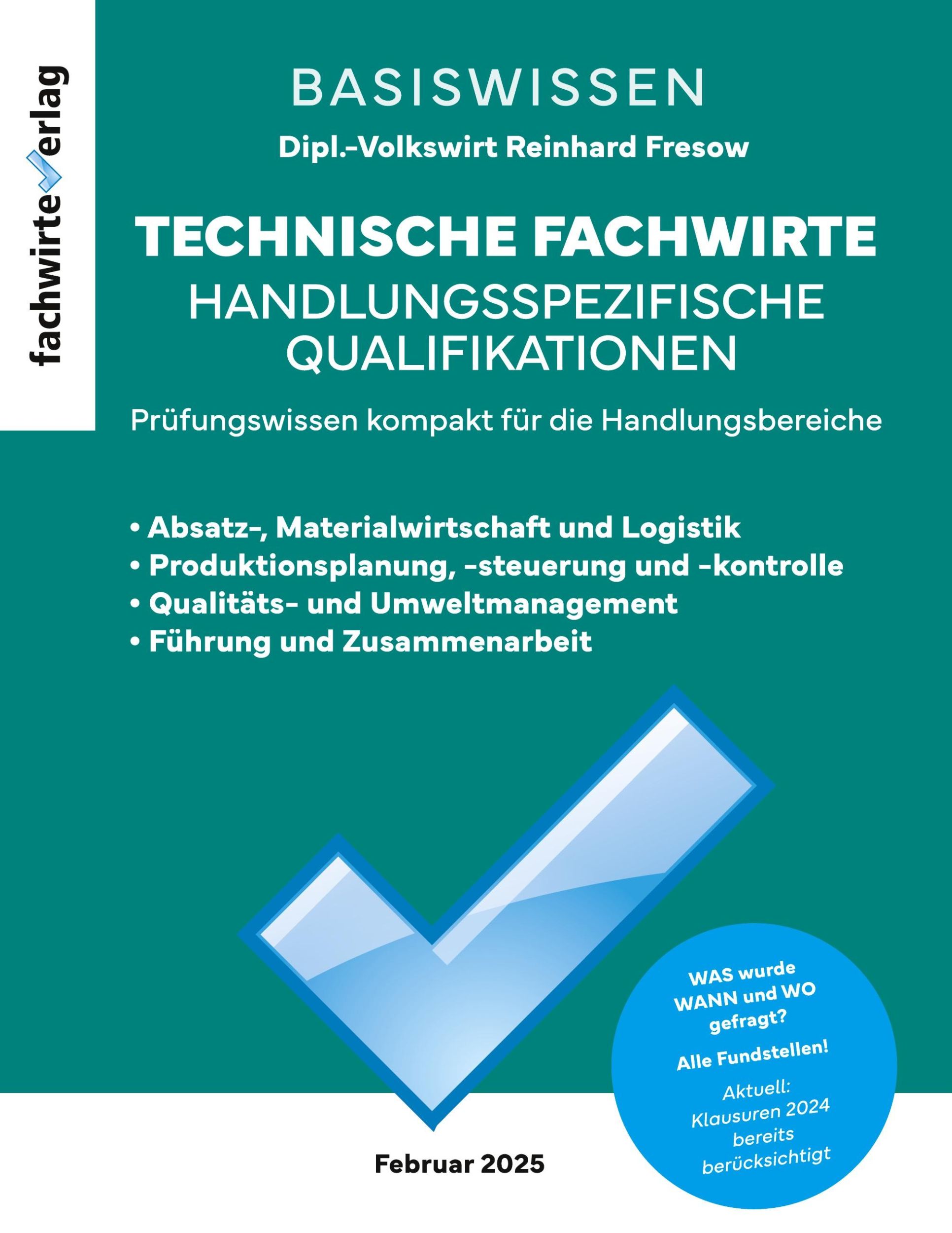 Cover: 9783958877948 | Technische Fachwirte: Handlungsspezifische Qualifikationen | Fresow