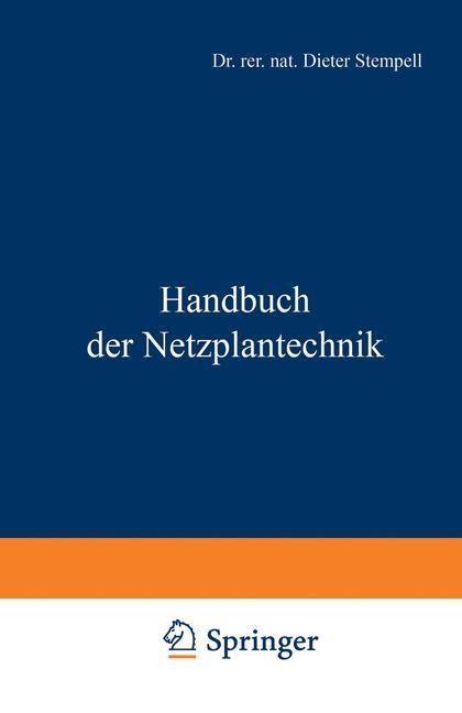 Cover: 9783531110899 | Handbuch der Netzplantechnik | Dieter Stempell | Taschenbuch | 315 S.