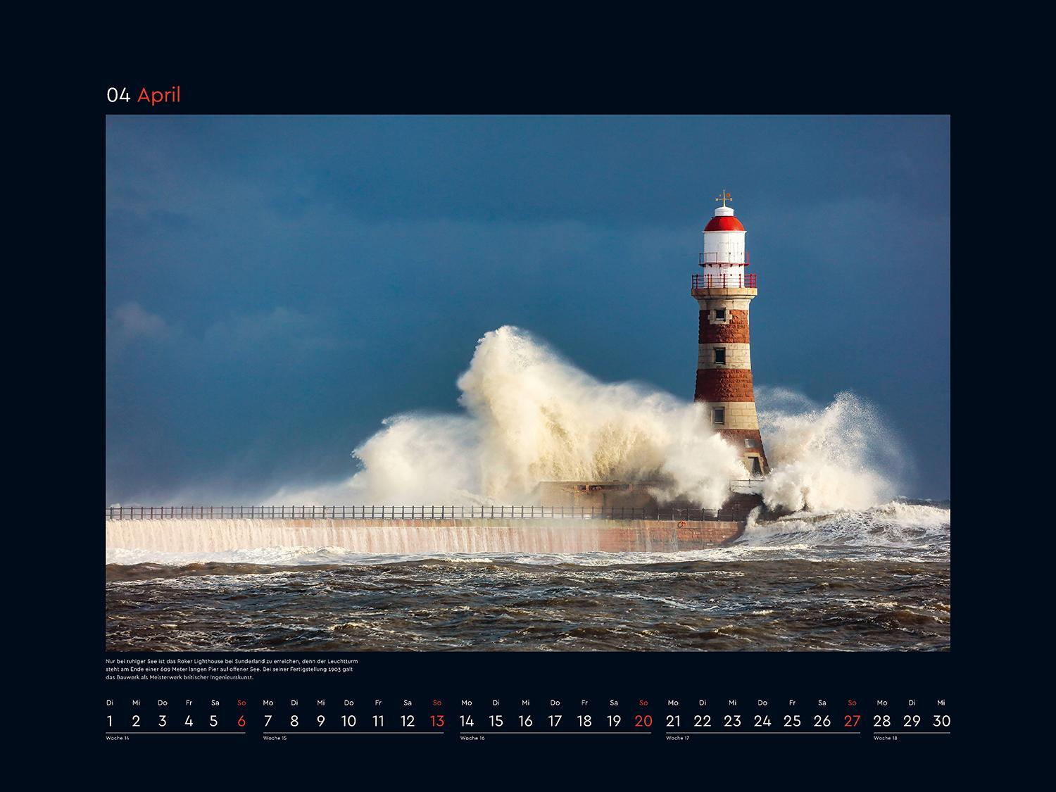 Bild: 9783965913608 | Leuchttürme - KUNTH Wandkalender 2025 | Kalender | 14 S. | Deutsch