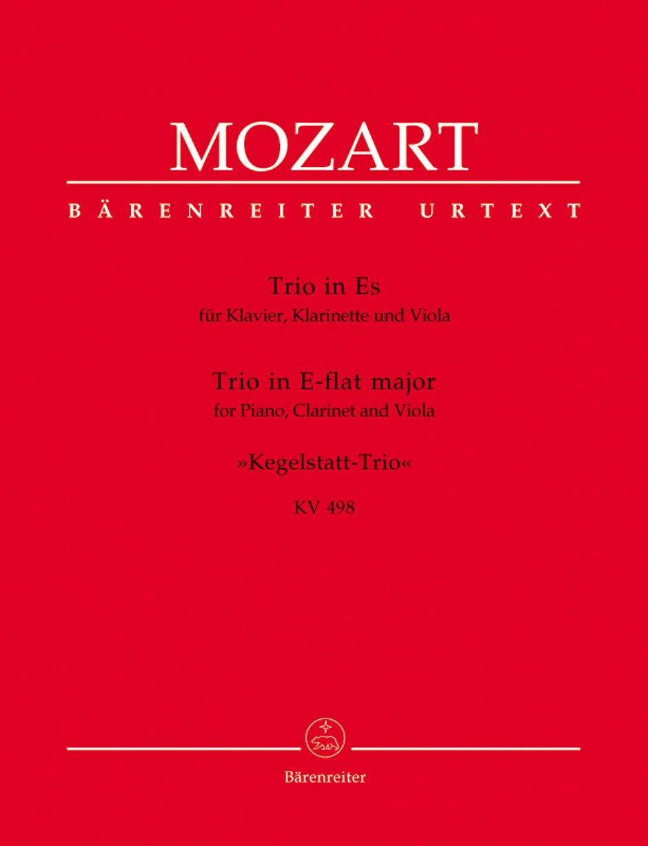 Cover: 9790006467952 | Trio K498 Kegelstatt Pno, Clar(Vln),Vla | Wolfgang Amadeus Mozart
