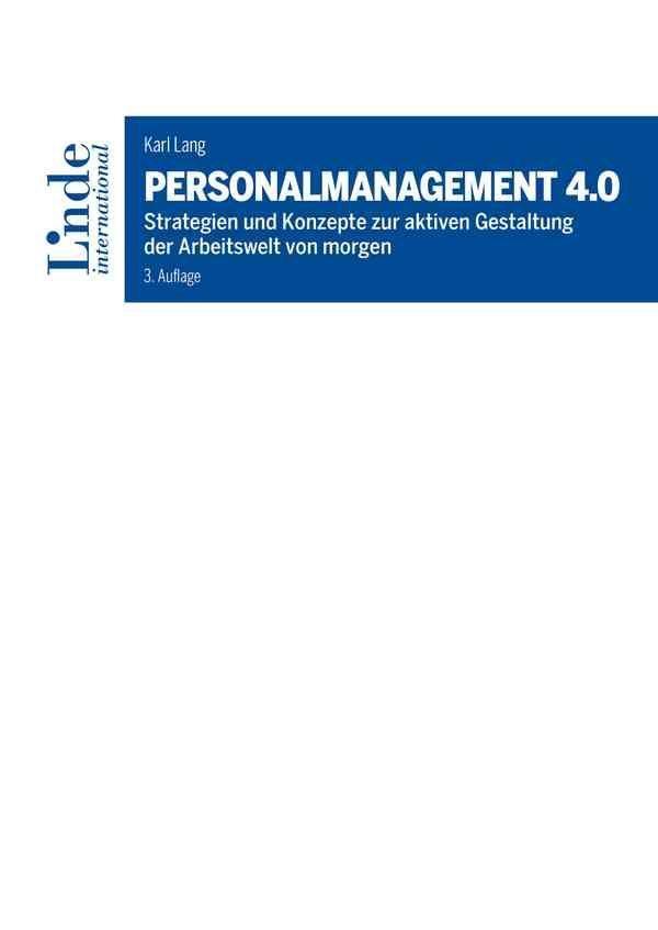Cover: 9783714303858 | Personalmanagement 4.0 | Karl Lang | Taschenbuch | 260 S. | Deutsch
