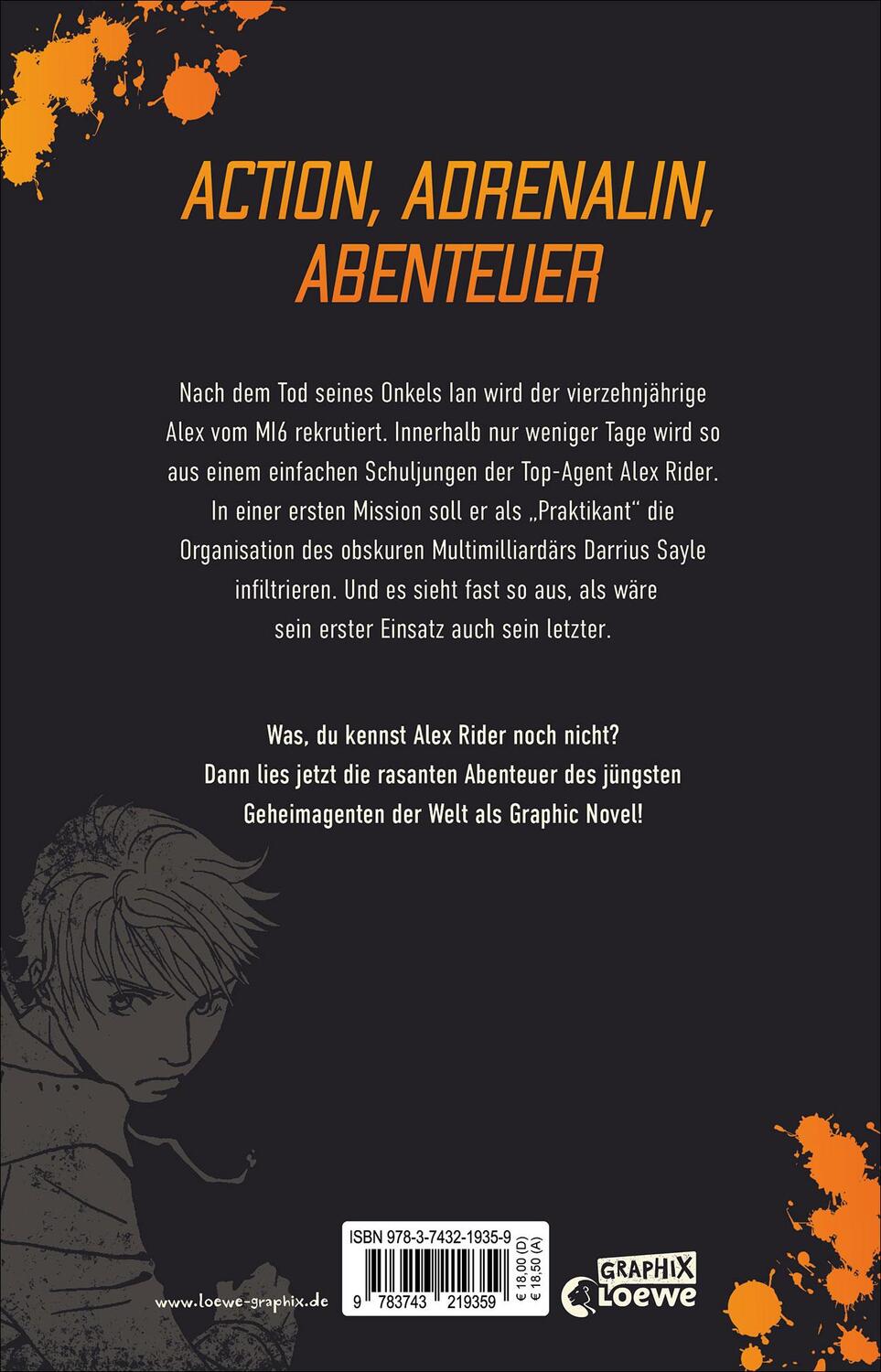 Rückseite: 9783743219359 | Alex Rider (Band 1) - Stormbreaker | Anthony Horowitz (u. a.) | Buch