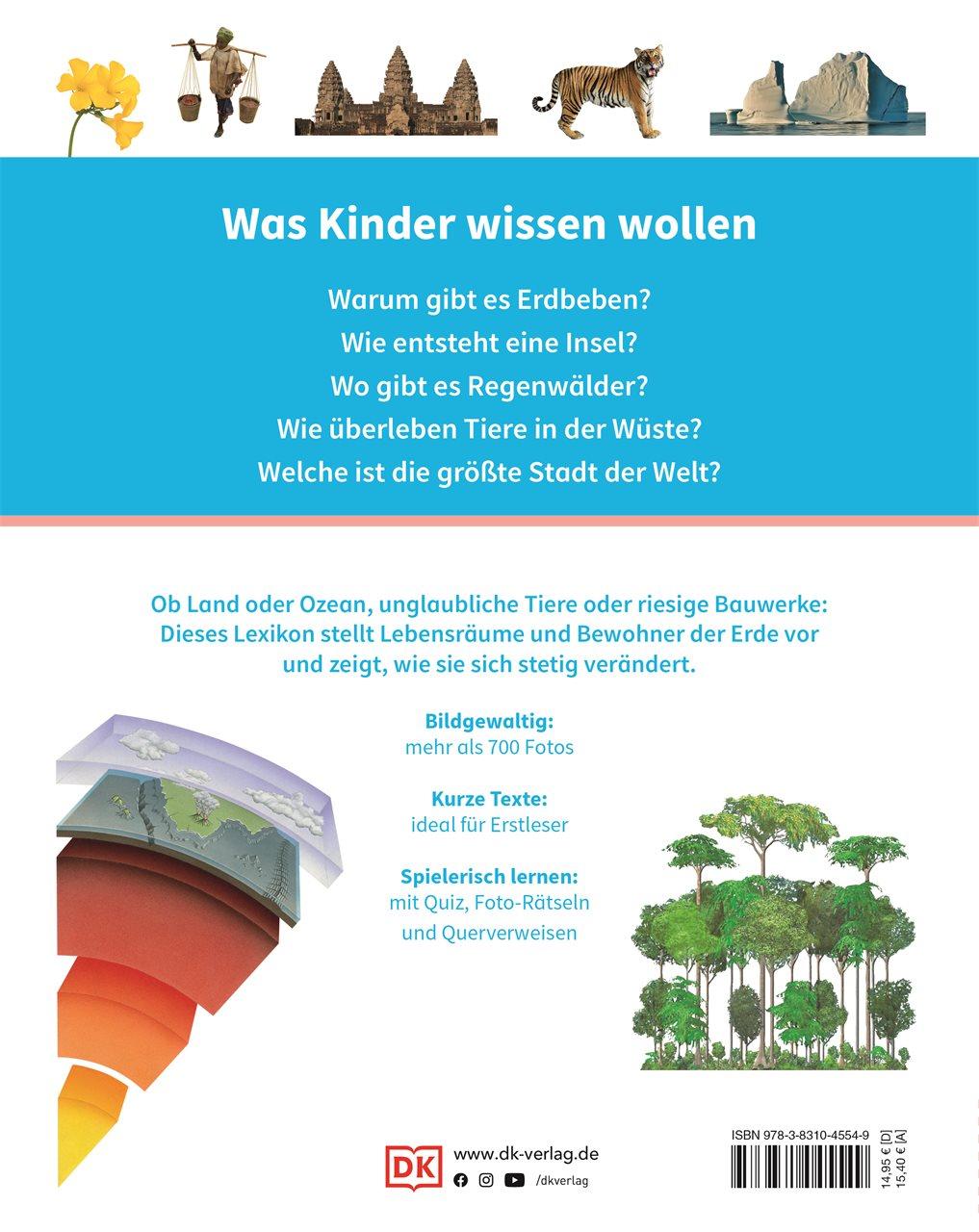 Rückseite: 9783831045549 | DK Kinderlexikon. Die Erde | DK Verlag - Kids | Buch | 136 S. | 2022