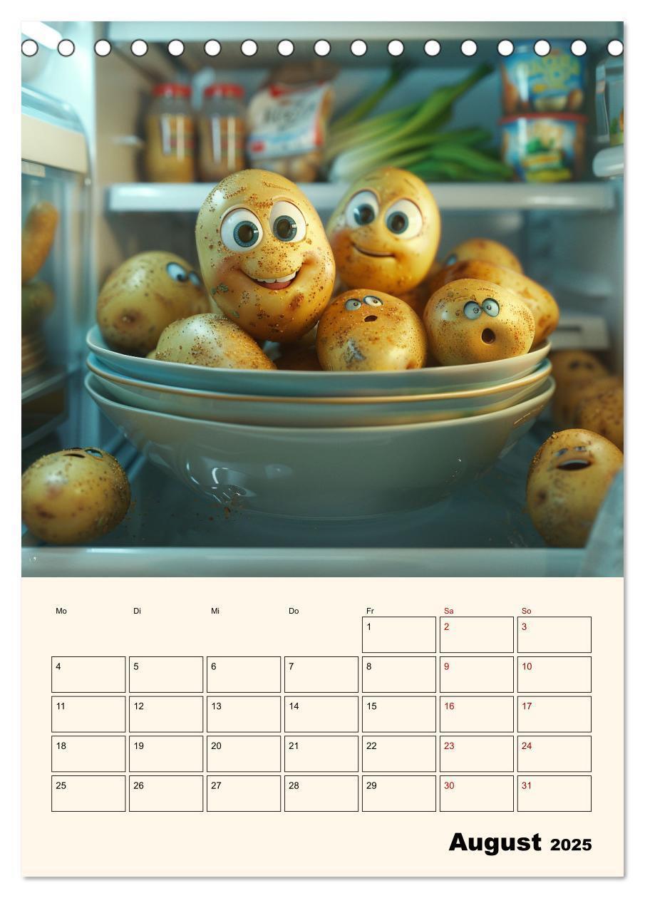 Bild: 9783435482009 | Nachts im Kühlschrank (Tischkalender 2025 DIN A5 hoch), CALVENDO...