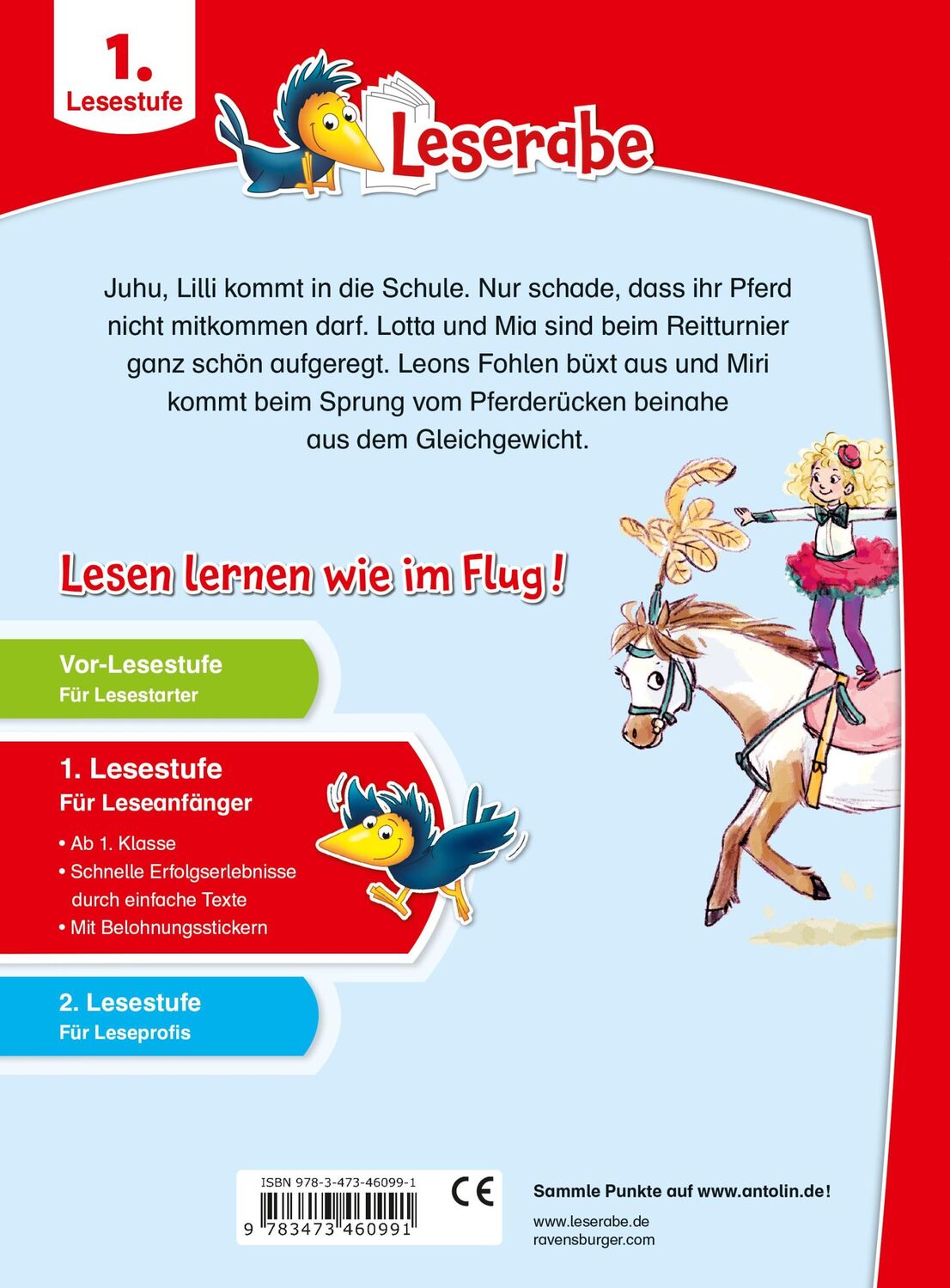 Rückseite: 9783473460991 | Pferdegeschichten - Leserabe ab 1. Klasse - Erstlesebuch für Kinder...